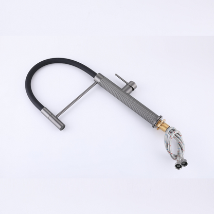 Semi-professionele Keukenkraan Angelica – Uittrekbare Uitloop – Gunmetal Grey - 52.9 × 24.9 × 5.5 cm