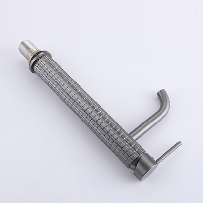 Hoge wastafelkraan Angelica - Gunmetal grey - 30,5 × 5,5 × 19 cm