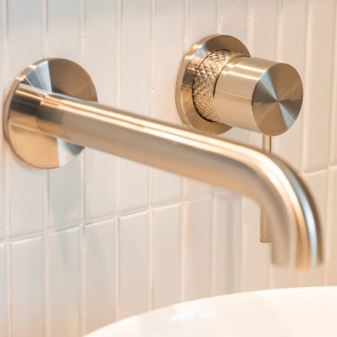 Inbouw wastafelkraan Valencia – Zonder achterplaat - Brushed gold