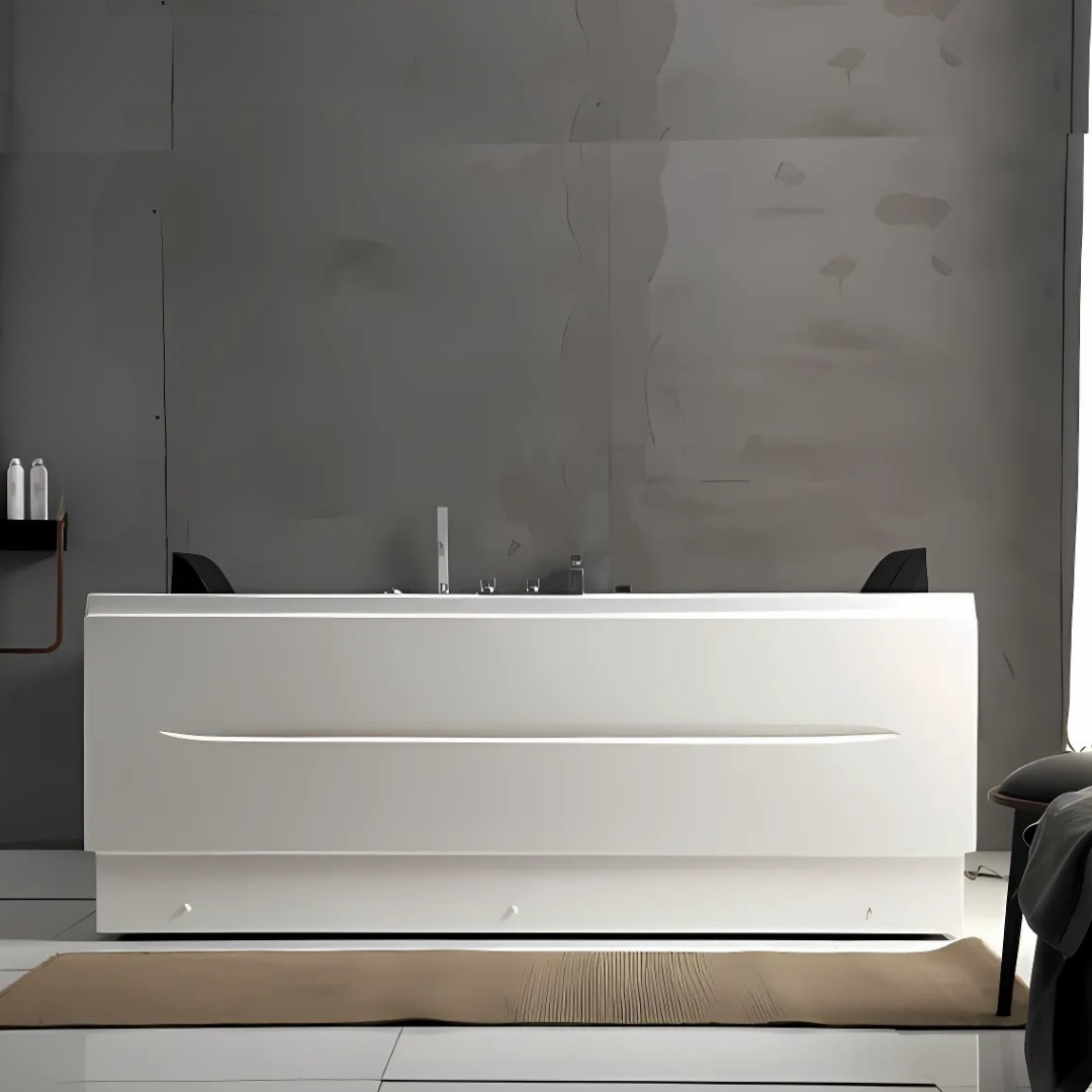 Opbouw Massagebad – Dubai – Glans Wit – 160x110x60 cm