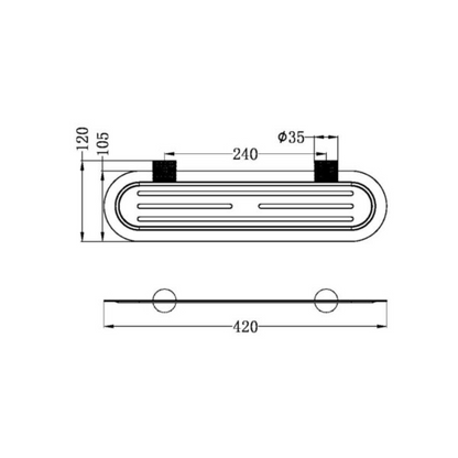 Doucheplank Valencia – Graphite