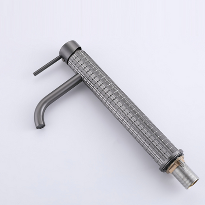 Hoge wastafelkraan Angelica - Gunmetal grey - 30,5 × 5,5 × 19 cm