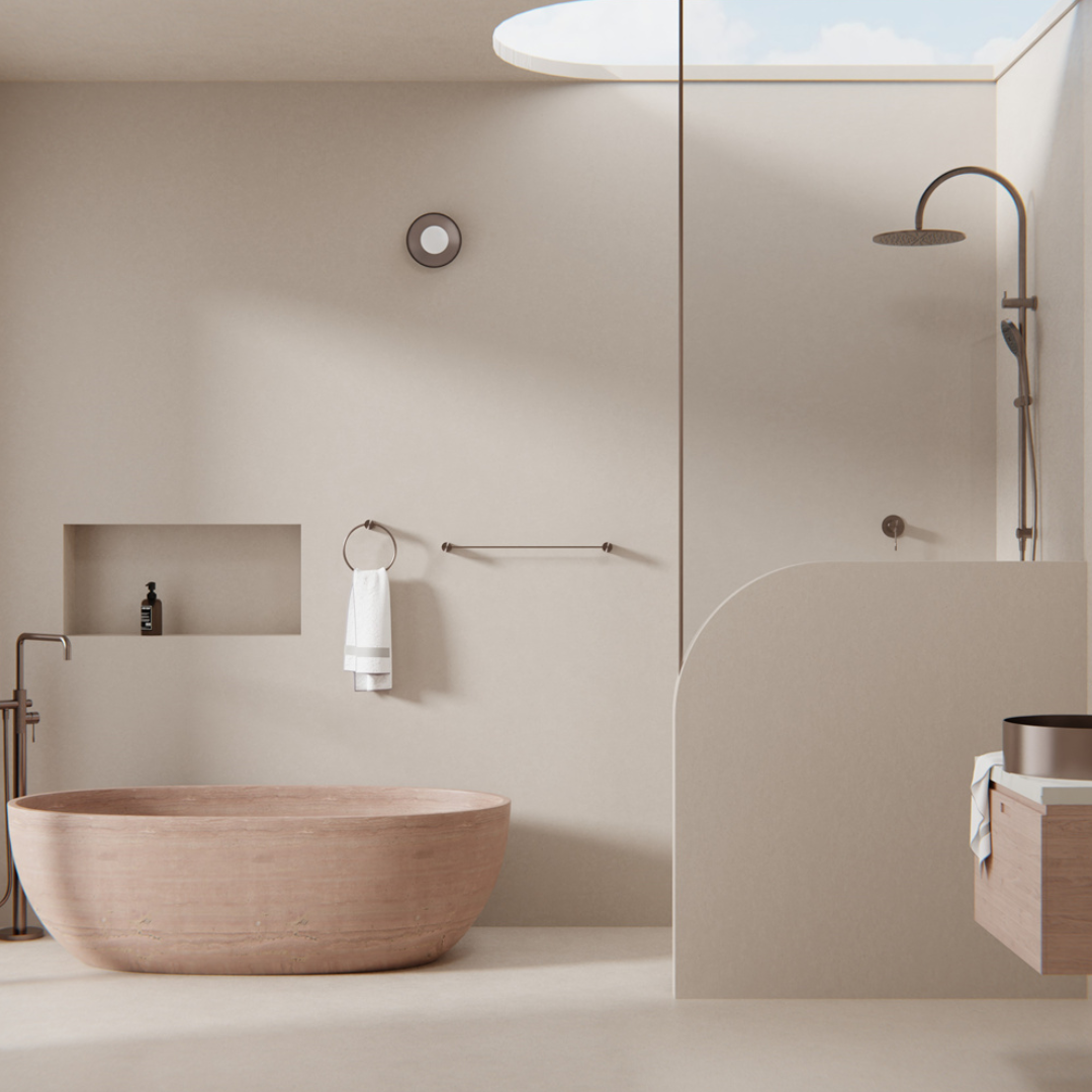 Handdoekrek Valencia - Brushed bronze