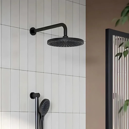 Thermostatiche inbouw regendoucheset Valencia - Air shower II - Graphite