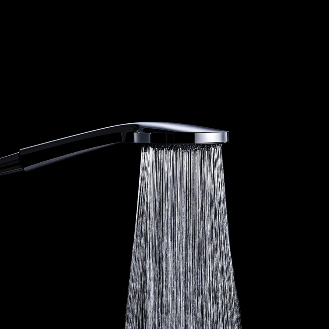 Regendoucheset Valencia – Graphite - Air shower - Met inbouwmengkraan