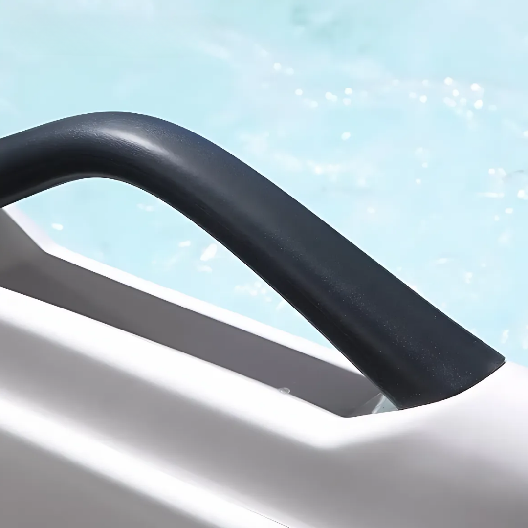 Hoekbad Massagebad – Oliver – Glans Wit – 176x123x82 cm