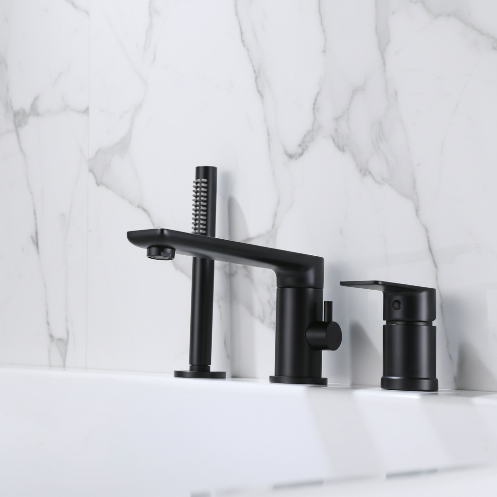 Opbouw badkraan Vero – Matte black - 21,6 × 24 × 19,5 cm