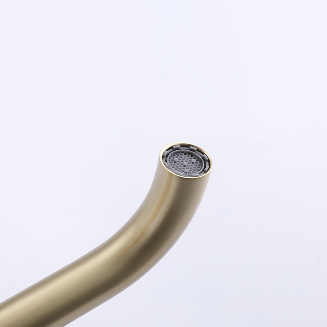 Opbouw wastafelkraan Angelica - Brushed gold - 15.9 × 12.2 × 5.5 cm