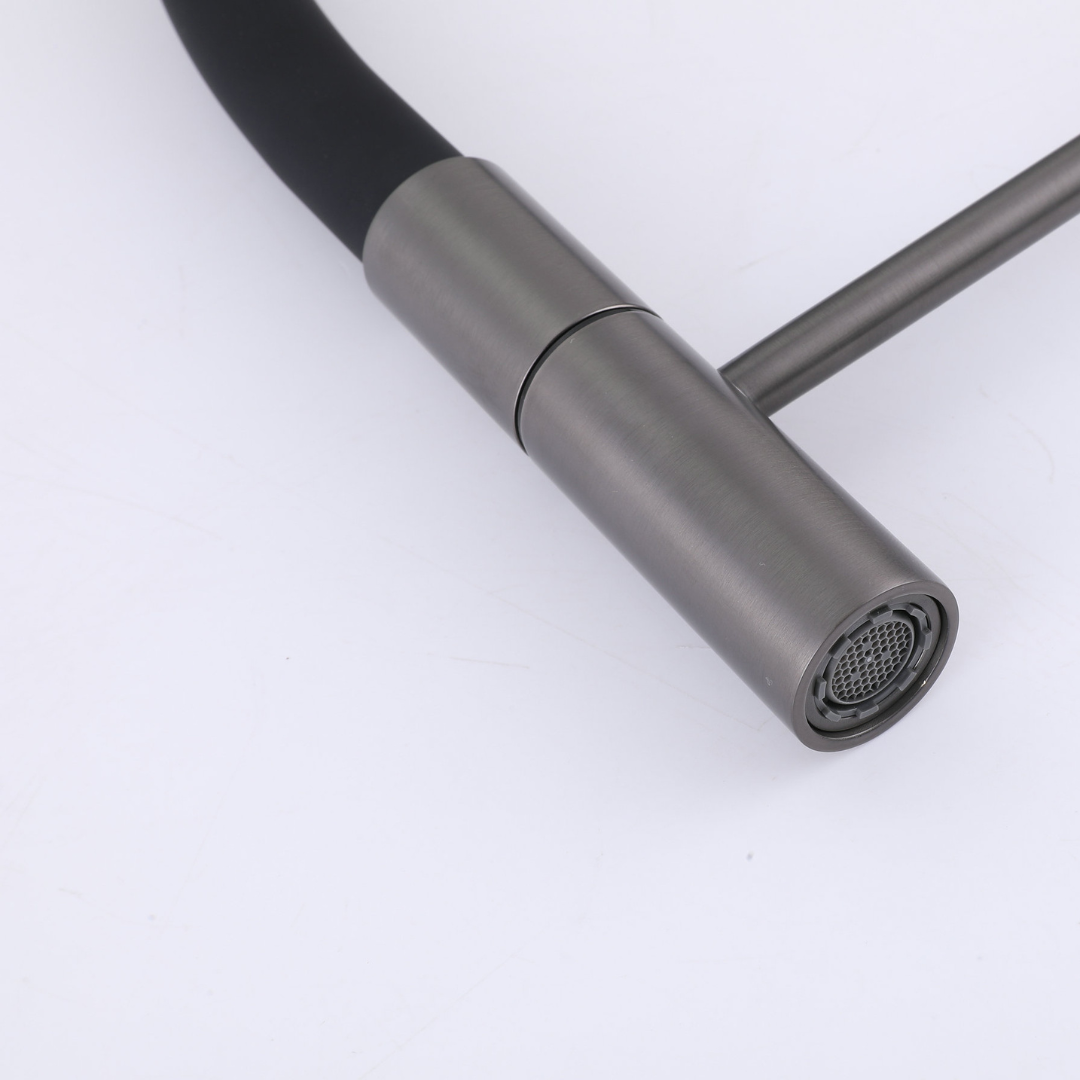 Semi-professionele Keukenkraan Angelica – Uittrekbare Uitloop – Gunmetal Grey - 52.9 × 24.9 × 5.5 cm