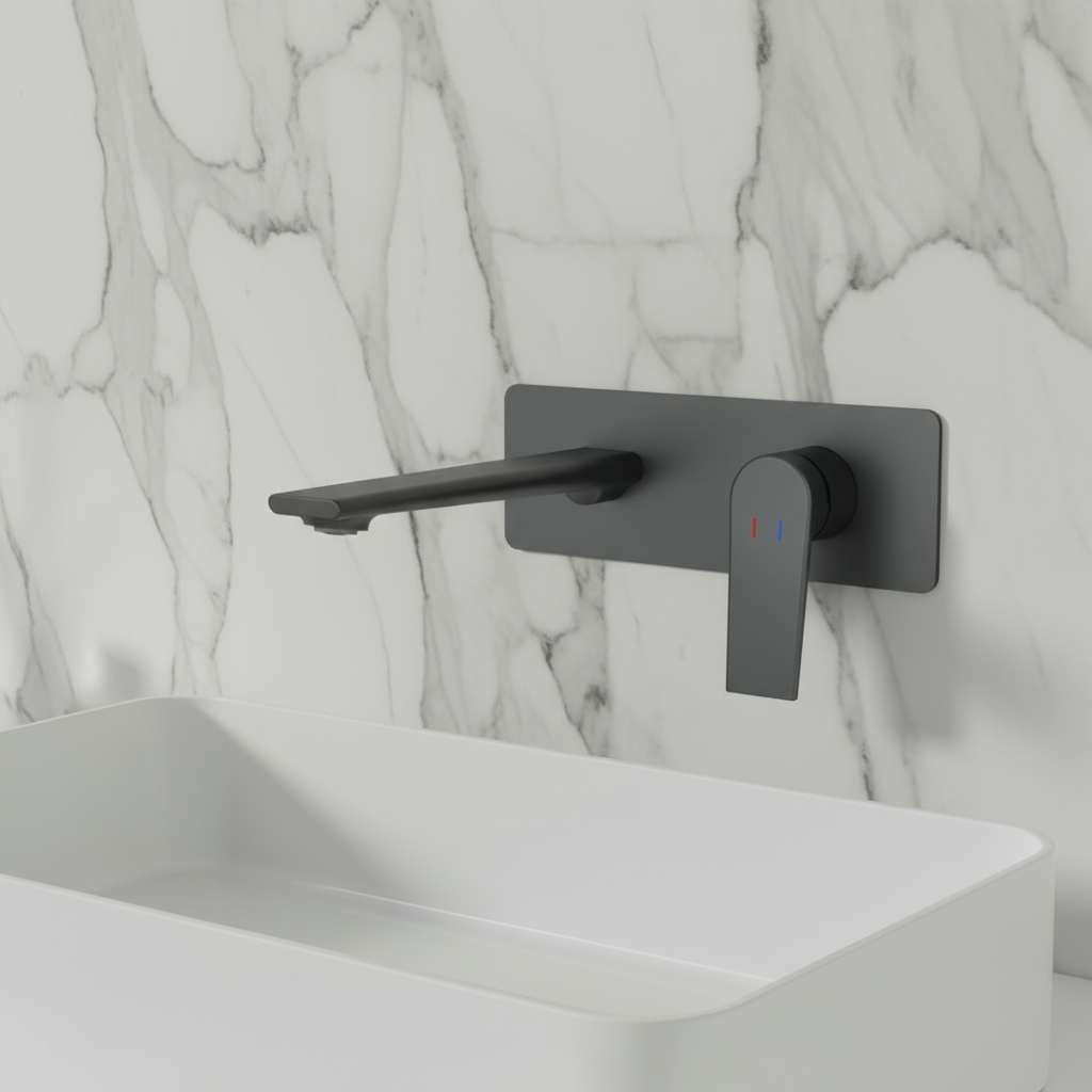 Inbouw wastafelkraan Diego  – Matte black - 22,5 × 11 × 20 cm