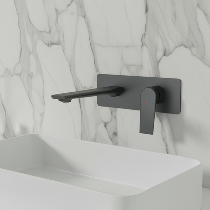 Inbouw wastafelkraan Diego  – Matte black - 22,5 × 11 × 20 cm