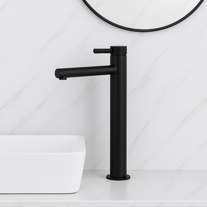 Hoge wastafelkraan Taylor - Mat zwart - 30.5 × 5.5 × 18 cm