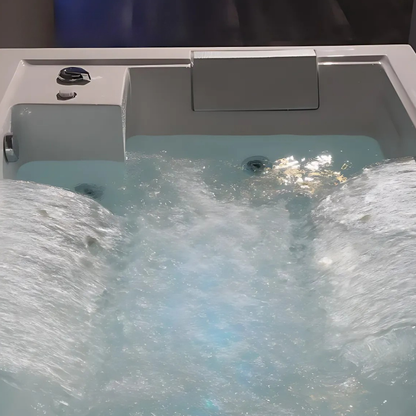 Opbouw Massagebad – Emerson – Glans Wit – 185x122x67 cm