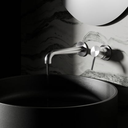 Inbouw wastafelkraan Capri – Zonder achterplaat - Brushed nickel