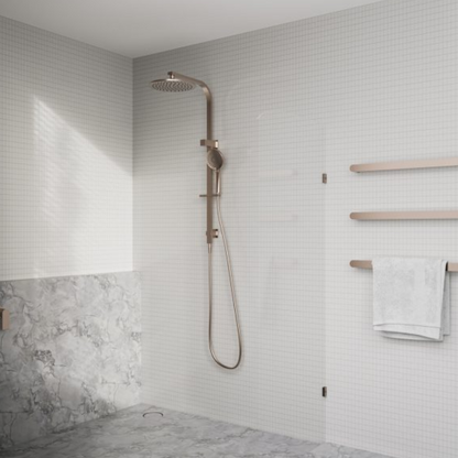 Regendoucheset Portofino - Brushed bronze - Met inbouwmengkraan