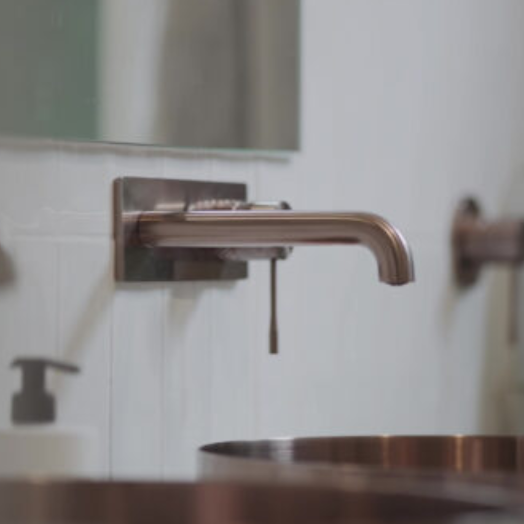 Inbouw wastafelkraan Valencia – Brushed bronze