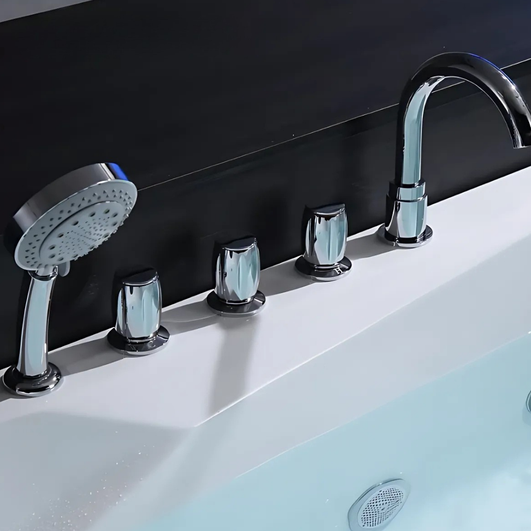 Opbouw Massagebad – Portofino – Glans Wit – 170x82x63 cm