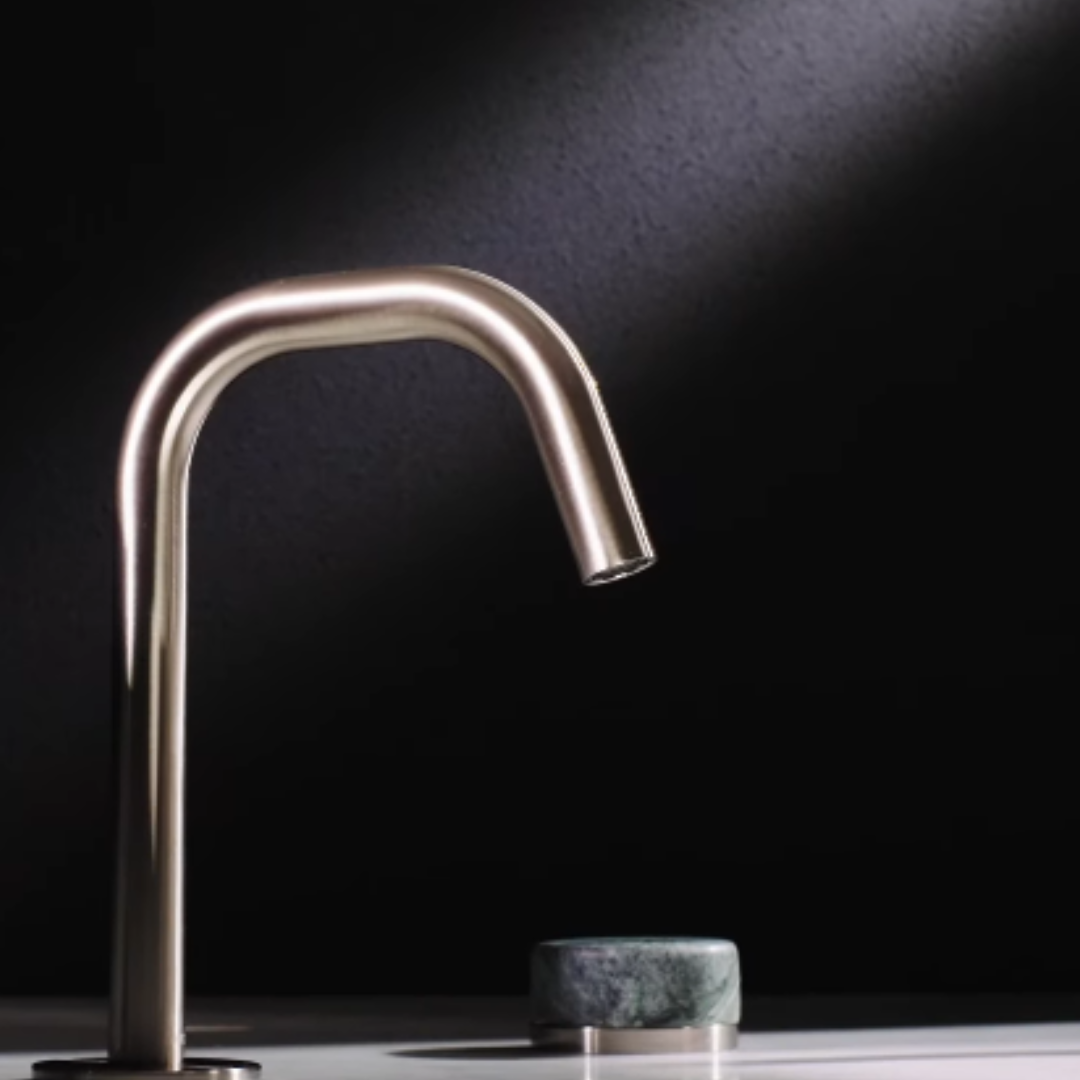 Inbouw mengkraan – Sorrento – Verde Alpi – Brushed gold