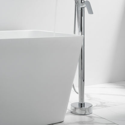 Vrijstaande badkraan Emilia - Chrome - 88 × 22 × 16 cm