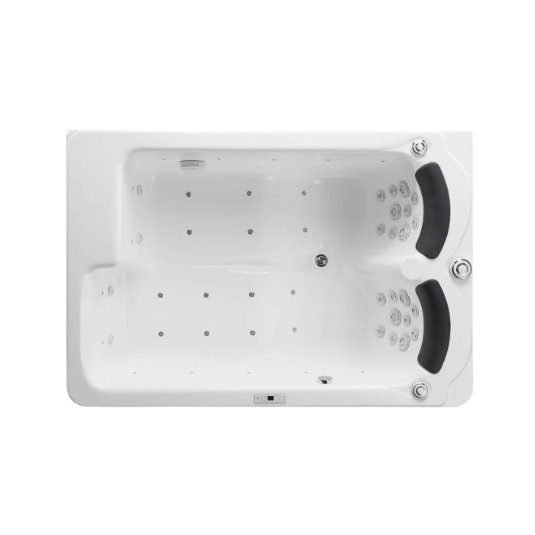 Opbouw Massagebad – Hamilton – Glans Wit – 192x130x75 cm