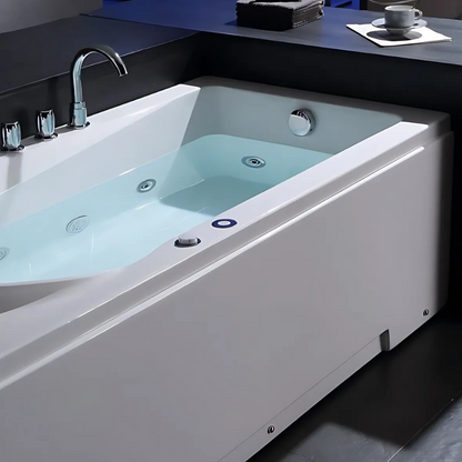 Opbouw Massagebad – Portofino – Glans Wit – 170x82x63 cm