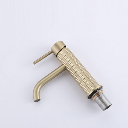 Opbouw wastafelkraan Angelica - Brushed gold - 15.9 × 12.2 × 5.5 cm