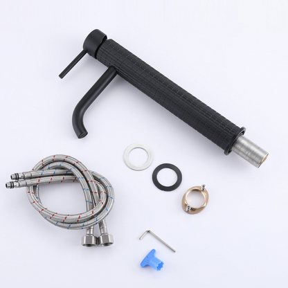 Hoge wastafelkraan Angelica - Matte black - 30,5 × 5,5 × 19 cm