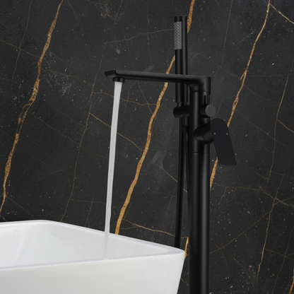 Vrijstaande badkraan Emilia - Matte black - 88 × 22 × 16 cm