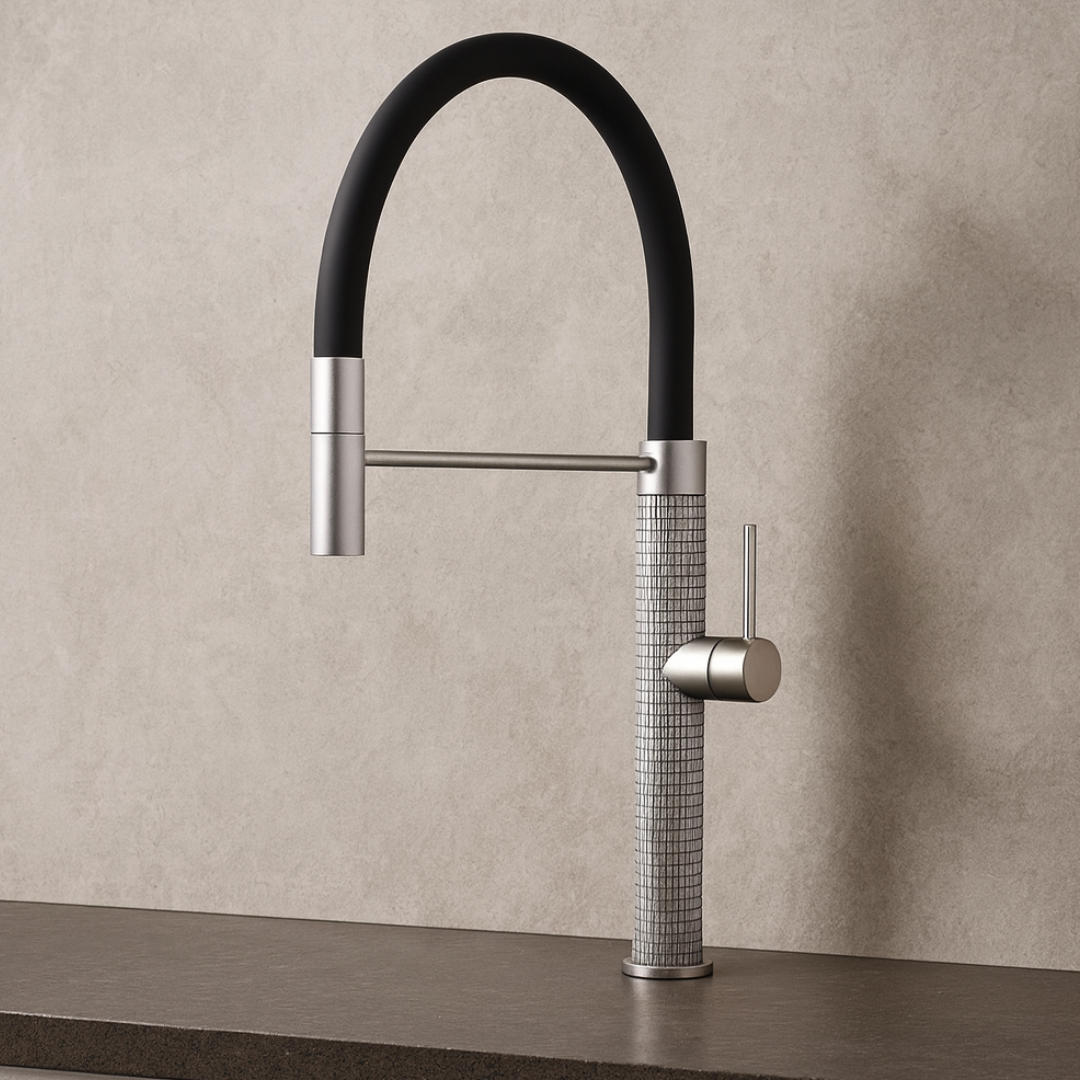 Semi-professionele Keukenkraan Angelica – Uittrekbare Uitloop – Chrome - 52.9 × 24.9 × 5.5 cm