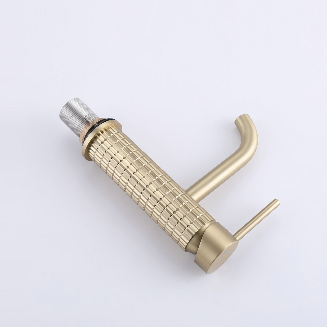 Opbouw wastafelkraan Angelica - Brushed gold - 15.9 × 12.2 × 5.5 cm