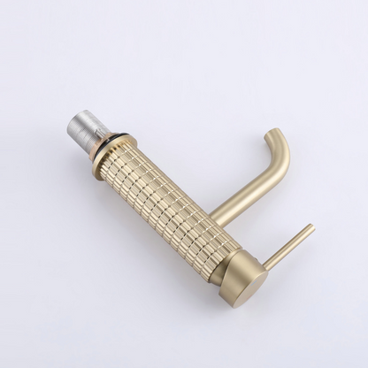 Opbouw wastafelkraan Angelica - Brushed gold - 15.9 × 12.2 × 5.5 cm