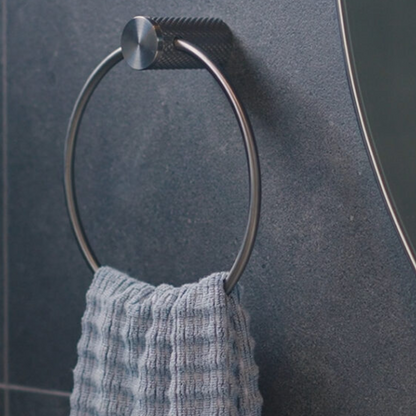Handdoekring Valencia - Brushed nickel