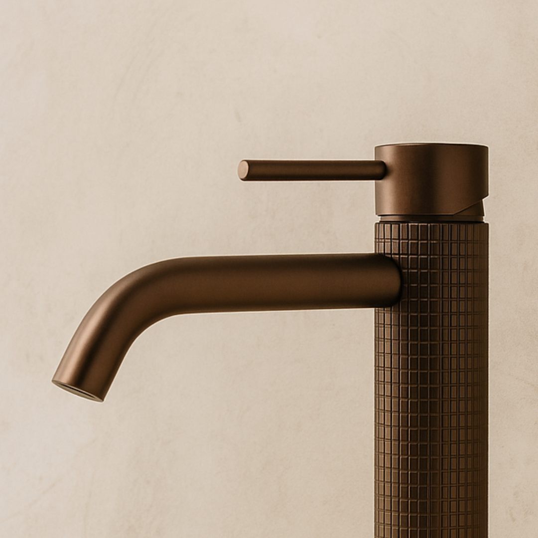 Opbouw wastafelkraan Angelica - Brushed rose gold - 15.9 × 12.2 × 5.5 cm