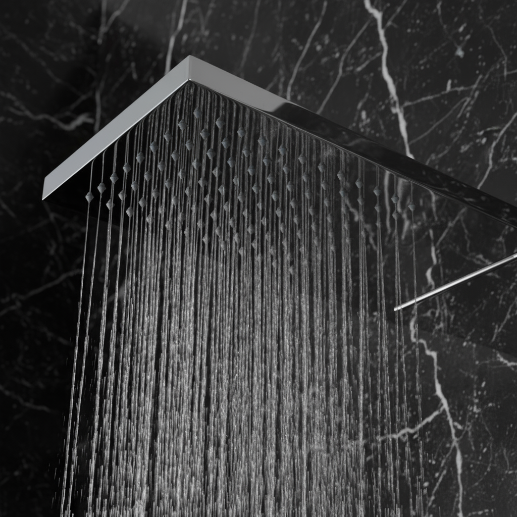 Douchepaneel Nana – Waterval – Massagejets – Chrome - 150 × 20 × 60 cm