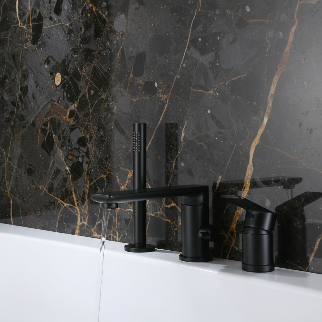 Opbouw badkraan Vero – Matte black - 21,6 × 24 × 19,5 cm