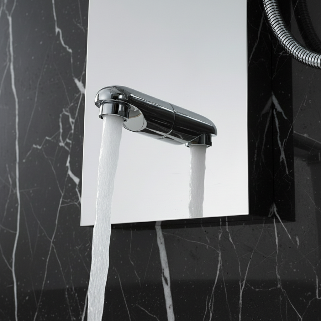 Douchepaneel Nana – Waterval – Massagejets – Chrome - 150 × 20 × 60 cm