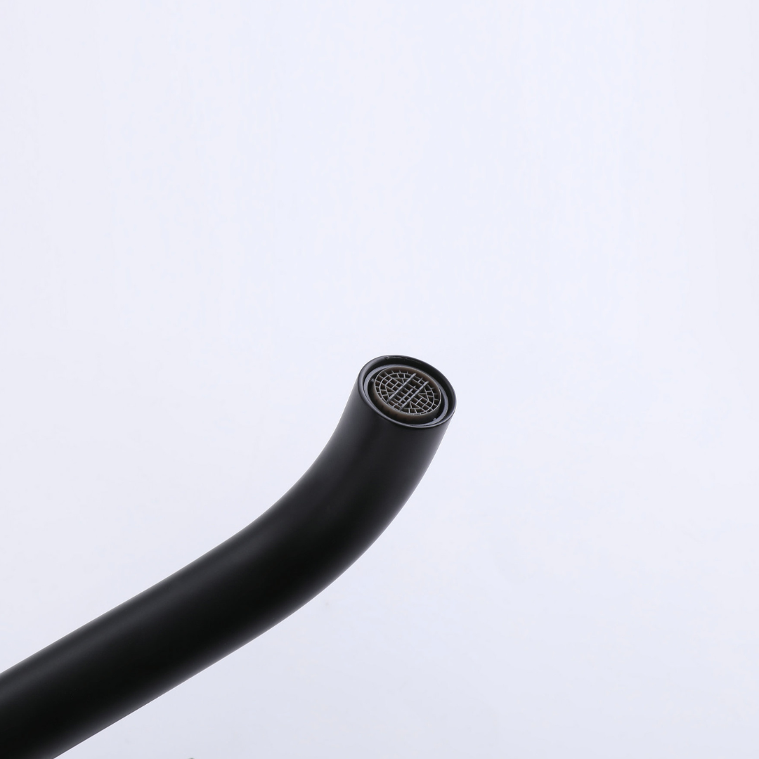 Hoge wastafelkraan Angelica - Matte black - 30,5 × 5,5 × 19 cm