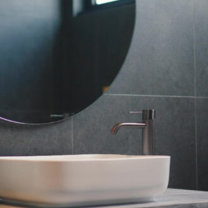 Hoge wastafelkraan Valencia - 1-Gats - Brushed nickel