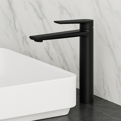 Hoge wastafelkraan Diego  – Matte black - 27,5 × 16,6 × 22,3 cm