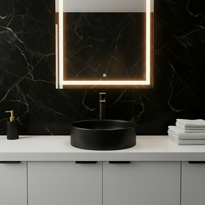 Hoge wastafelkraan Diego  – Matte black - 27,5 × 16,6 × 22,3 cm