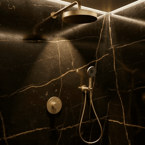 Inbouw Regendoucheset Amalia - Brushed gold