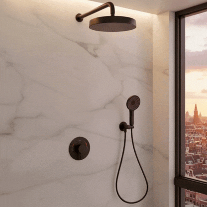 Inbouw Regendoucheset Amalia - Matte black