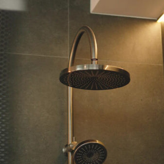 Regendoucheset Valencia – Graphite - Air shower - Met inbouwmengkraan