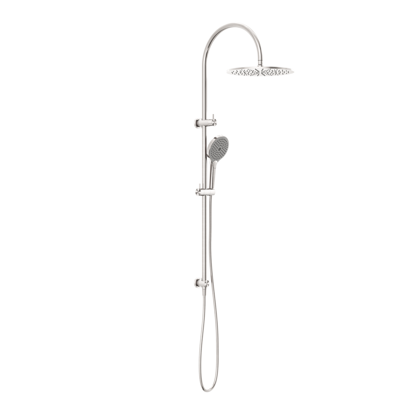 Regendoucheset Valencia – Brushed Nickel - Air shower II - Met inbouwmengkraan