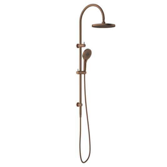 Regendoucheset Valencia – Brushed Bronze - Air shower - Met inbouwmengkraan
