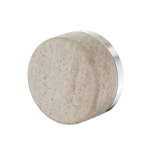 Inbouw mengkraan – Sorrento – Rome Travertine – Brushed nickel