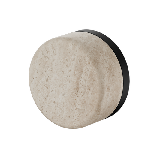 Inbouw mengkraan – Sorrento – Rome Travertine – Matte black