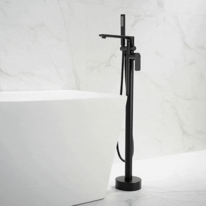 Vrijstaande badkraan Emilia - Matte black - 88 × 22 × 16 cm