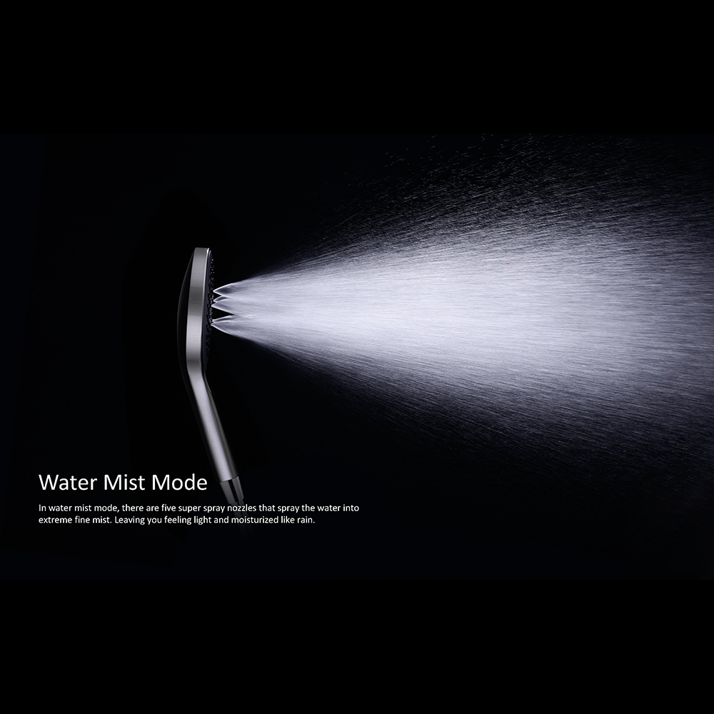 Regendoucheset Valencia – Brushed Gold - Air shower II - Met inbouwmengkraan