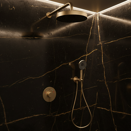 Inbouw Regendoucheset Amalia - Brushed gold